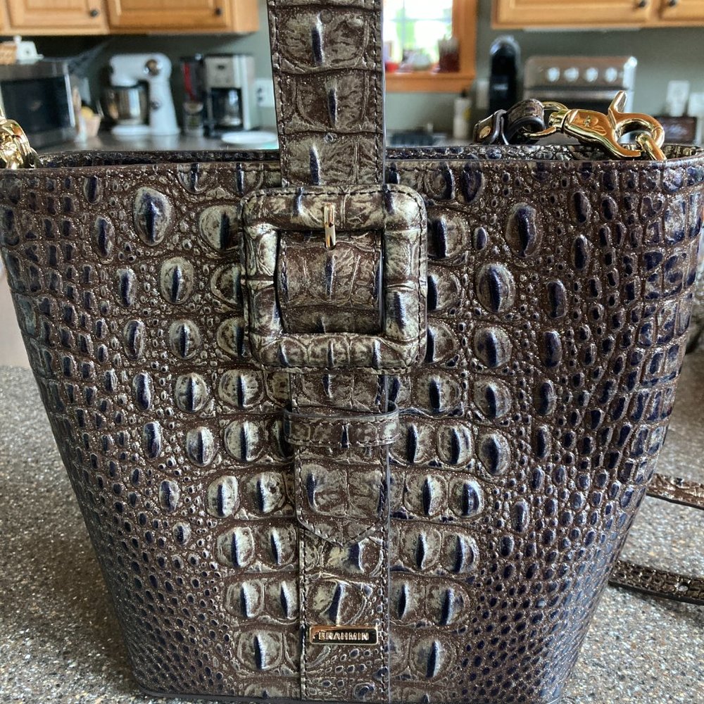 Brahmin Faith Umbra Melbourne Bucket Bag